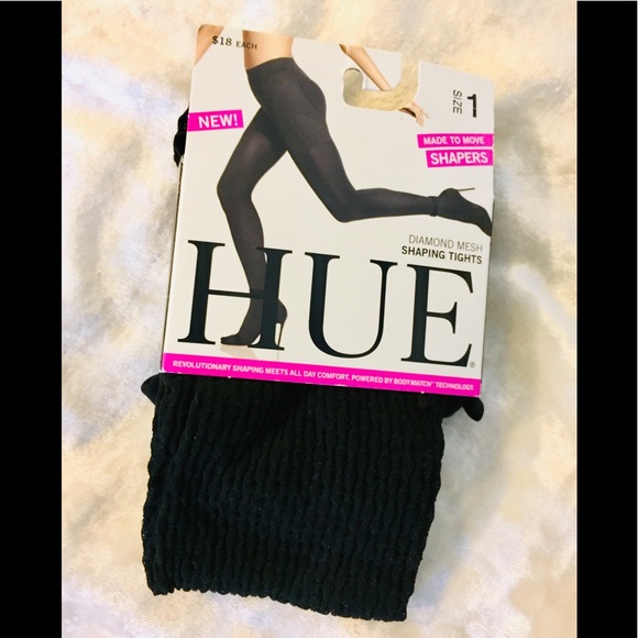 Hue Diamond Mesh Shaping Tights - Picture 2 of 3